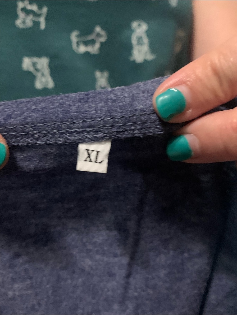 Women’s Blue Graphic Tank Top with Cat Print - Picture 5 of 6